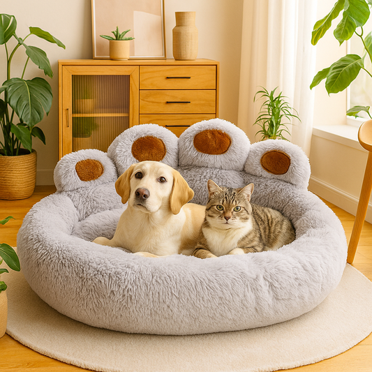 Cuccia in peluche confortevole per cani e gatti
